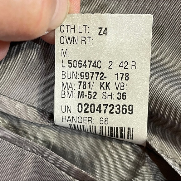 Lauren Ralph Lauren Wool Blazer Men’s Size 42R Grey Pinstripes Woolmark Canada - Picture 11 of 14